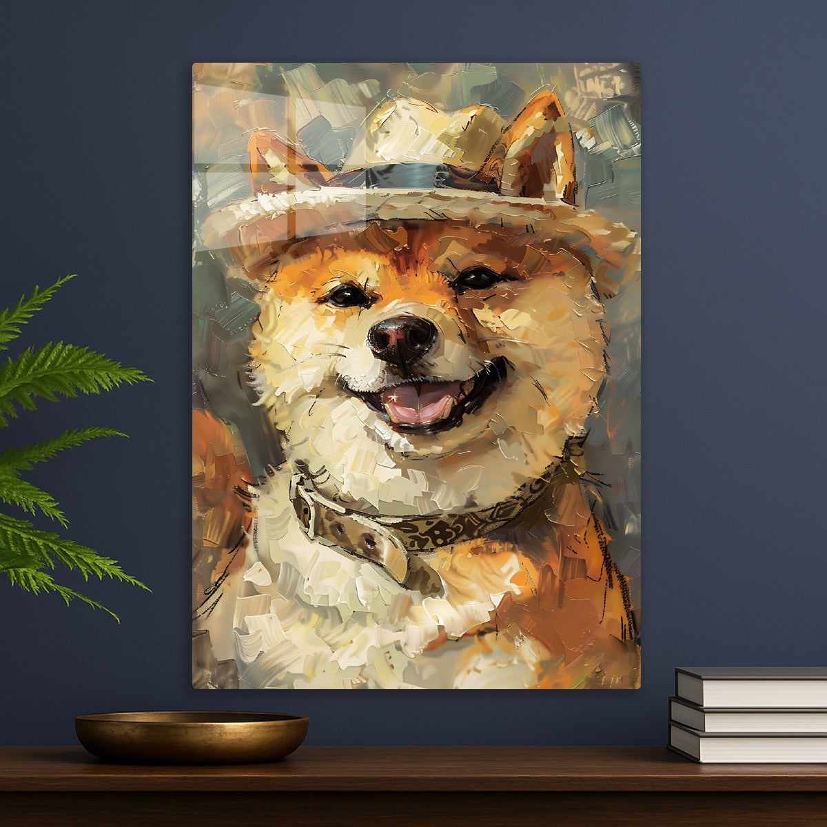 A happy Shiba dog