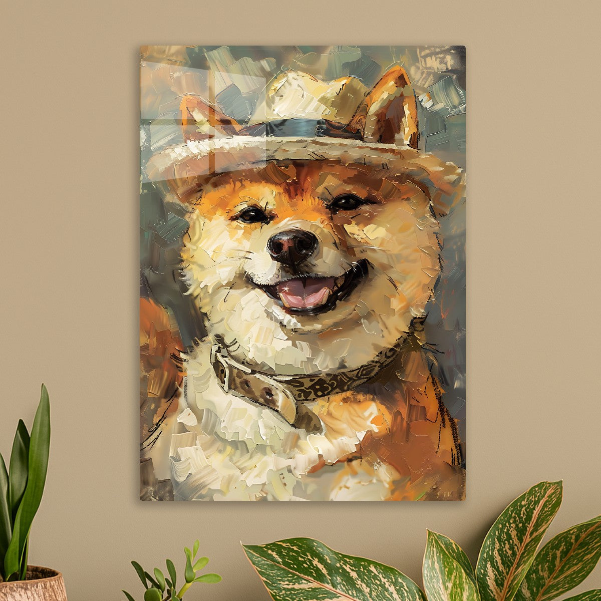 A happy Shiba dog