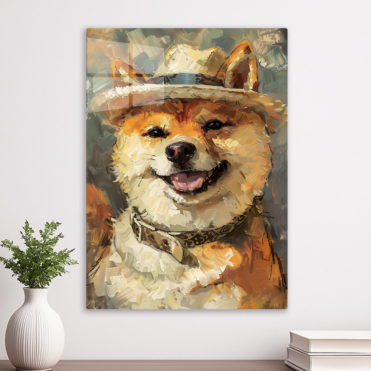 A happy Shiba dog