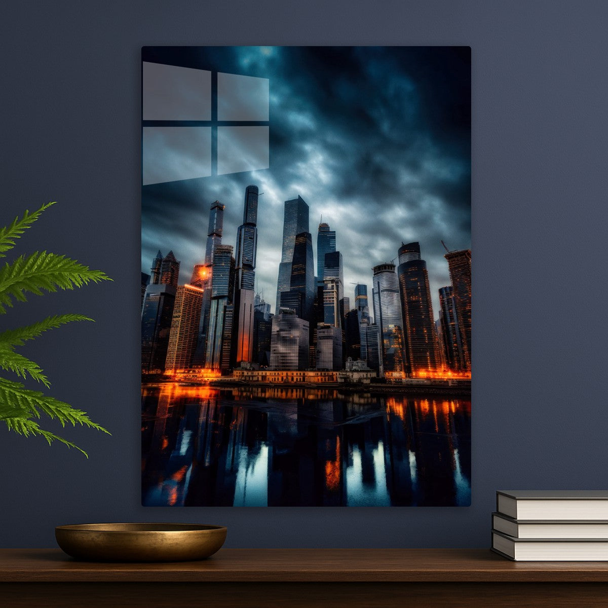 A cloudy view of a city