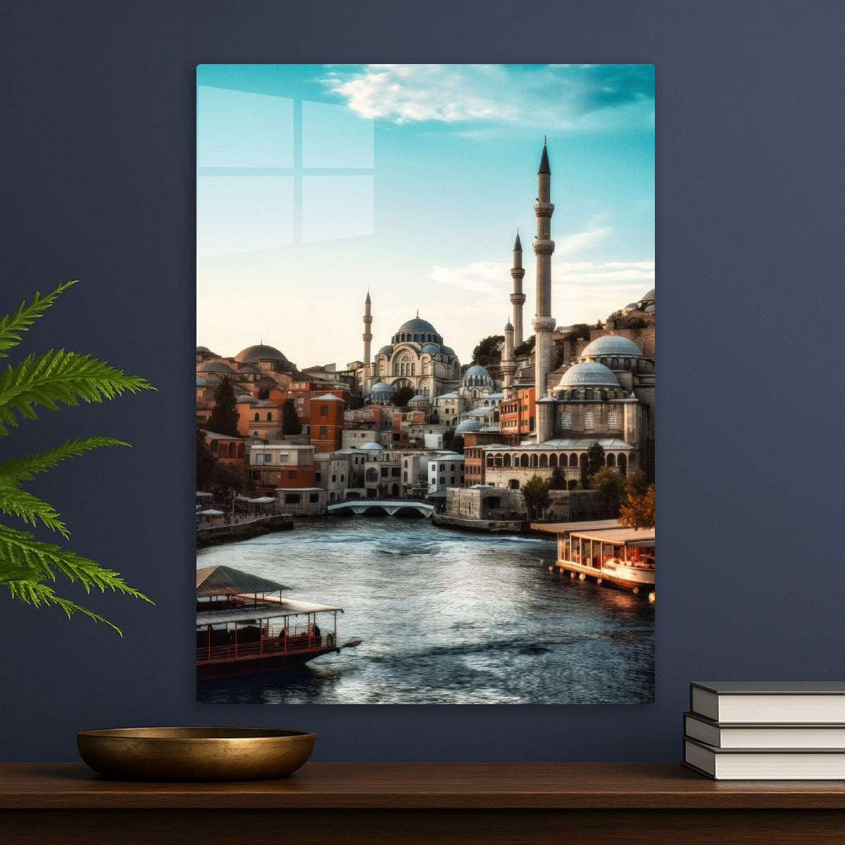 A busy city landscape