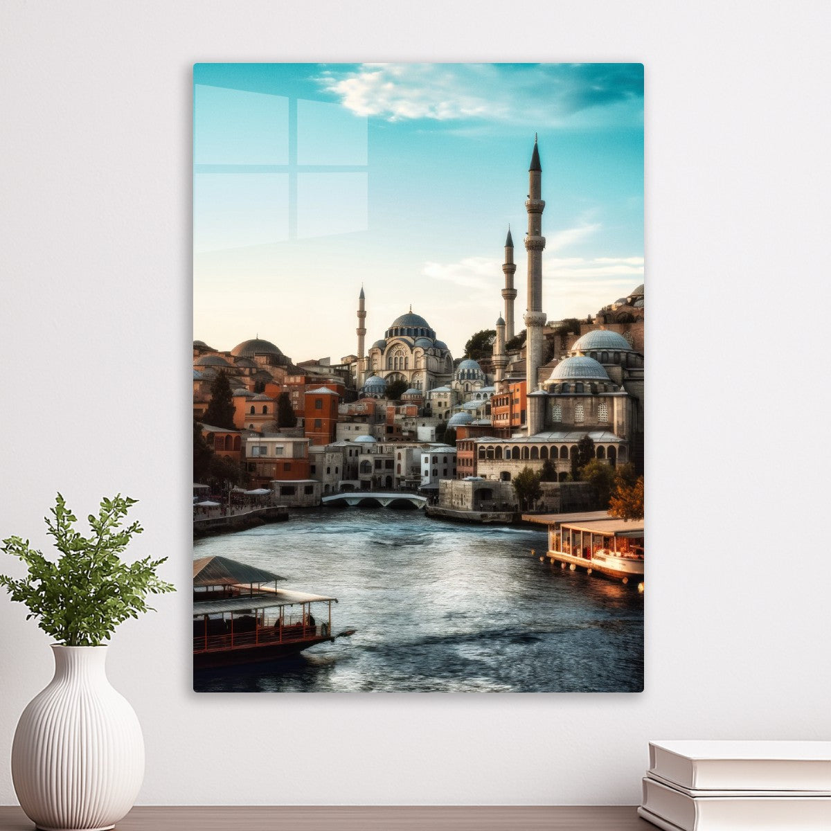 A busy city landscape