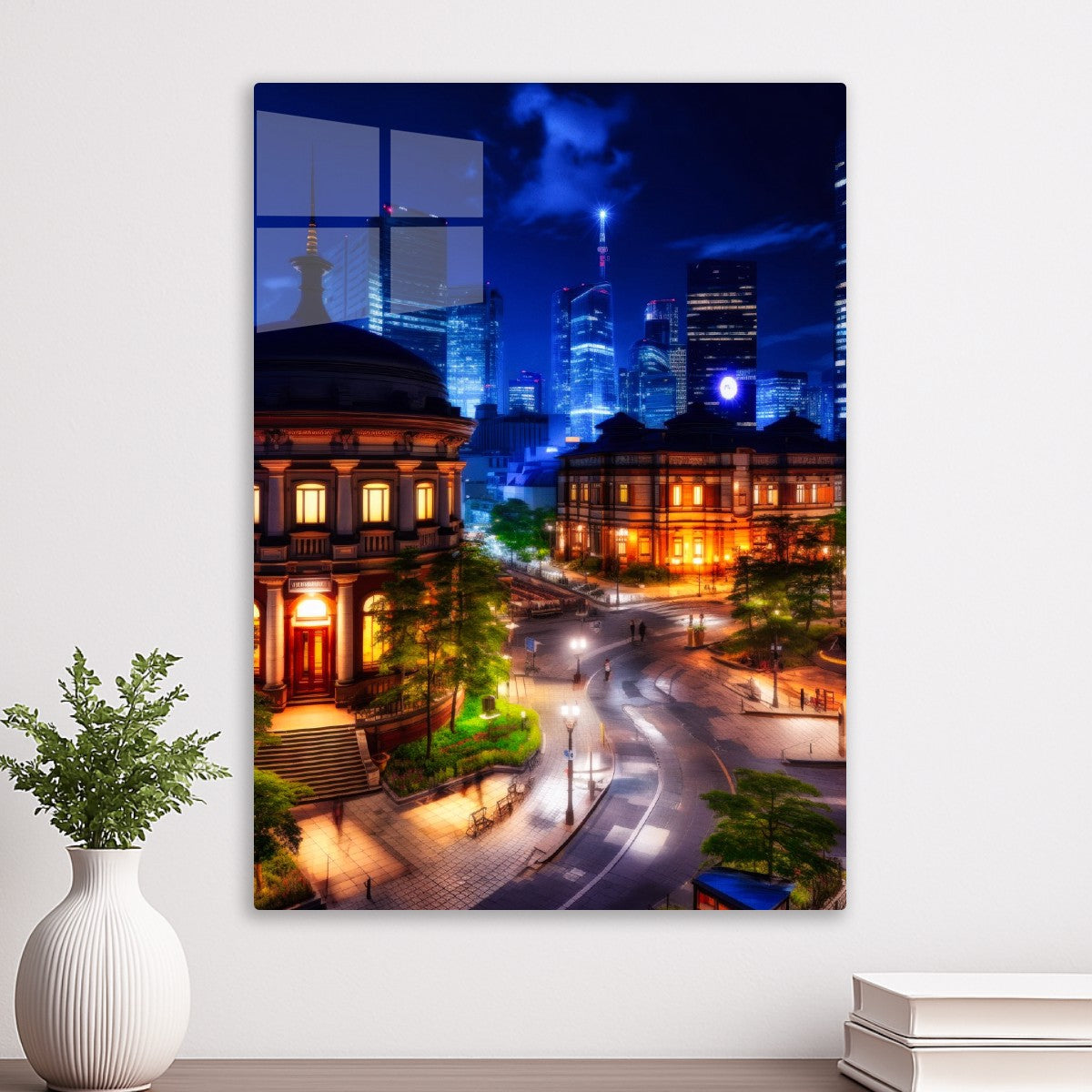 Nightview of a city