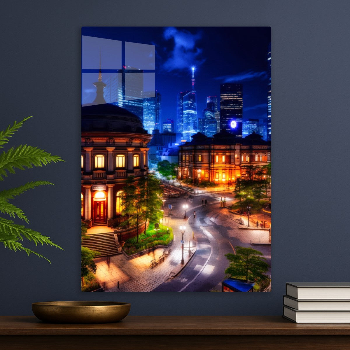Nightview of a city