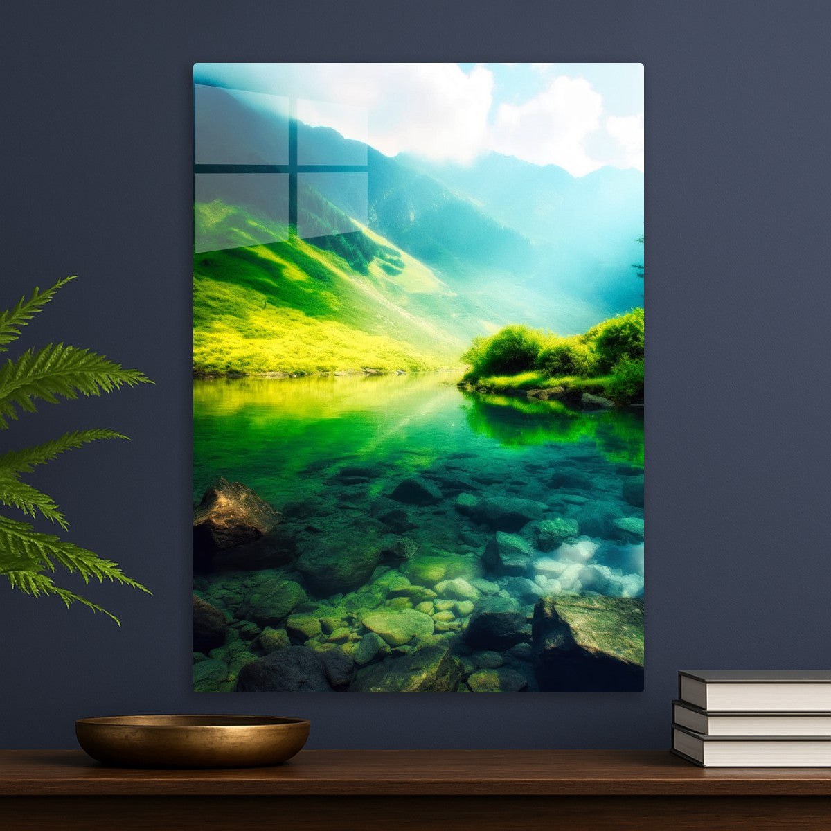 Mountain Lakeside view