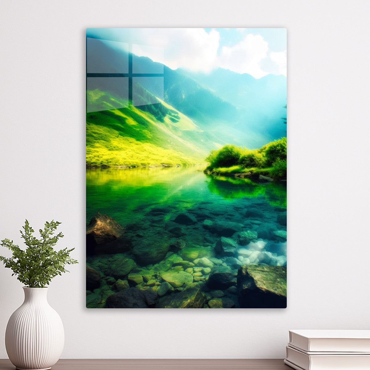 Mountain Lakeside view