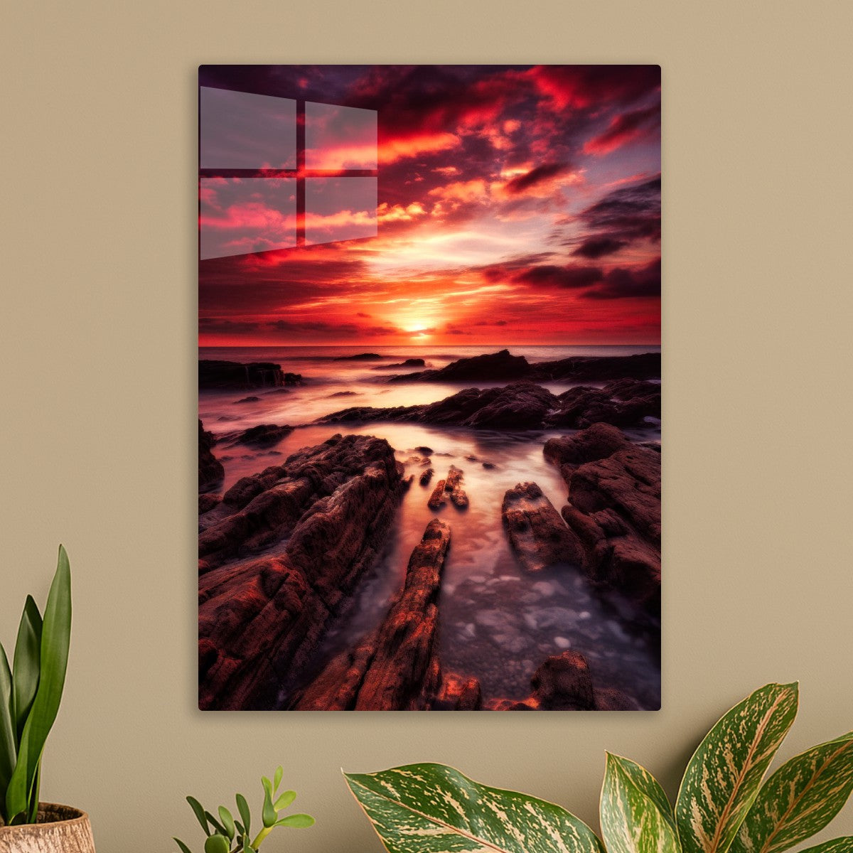 Sunset Rocky seaside