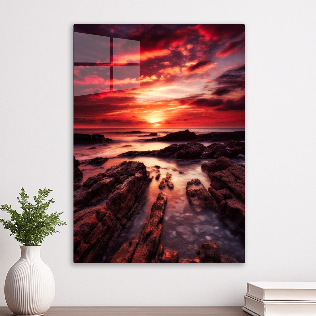 Sunset Rocky seaside