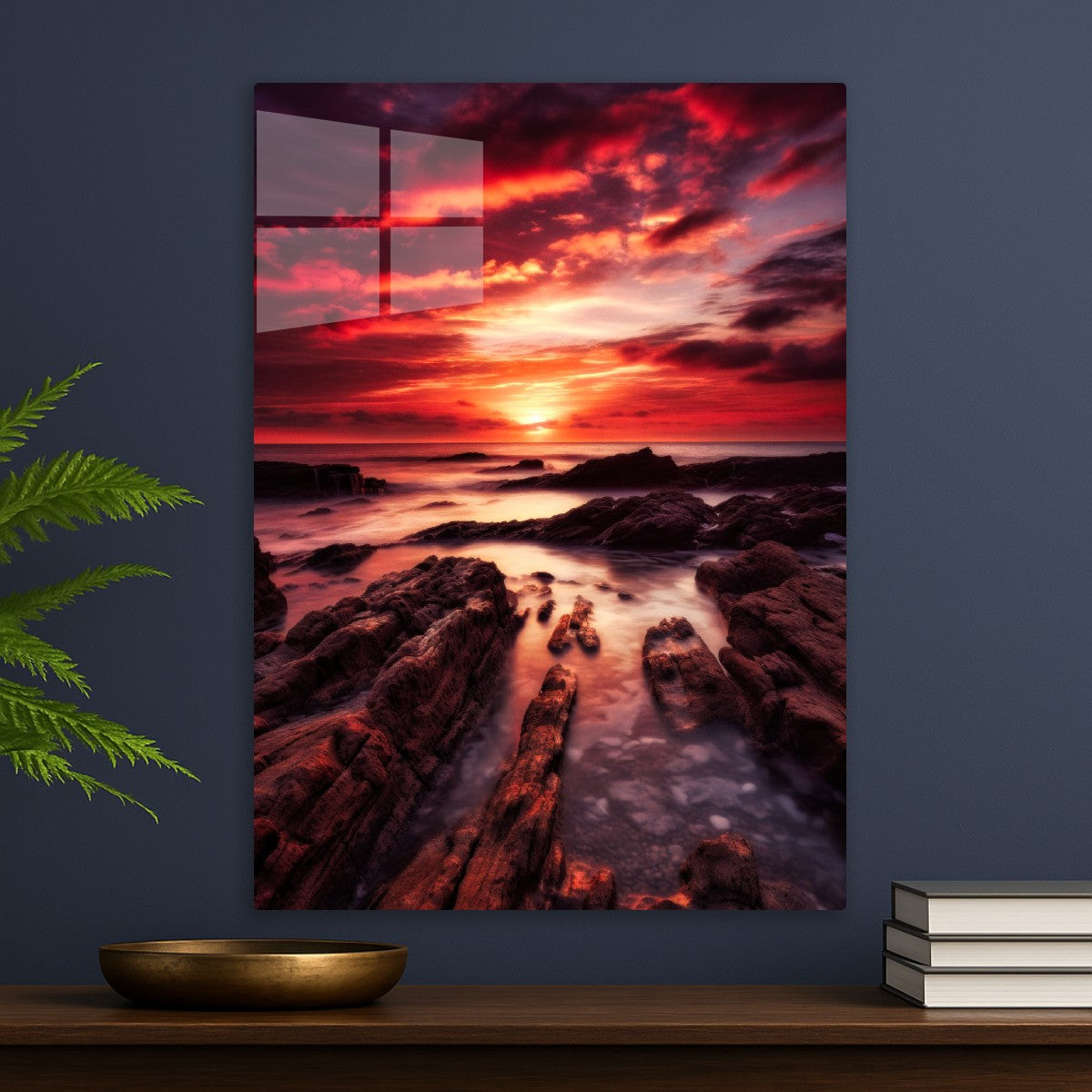 Sunset Rocky seaside