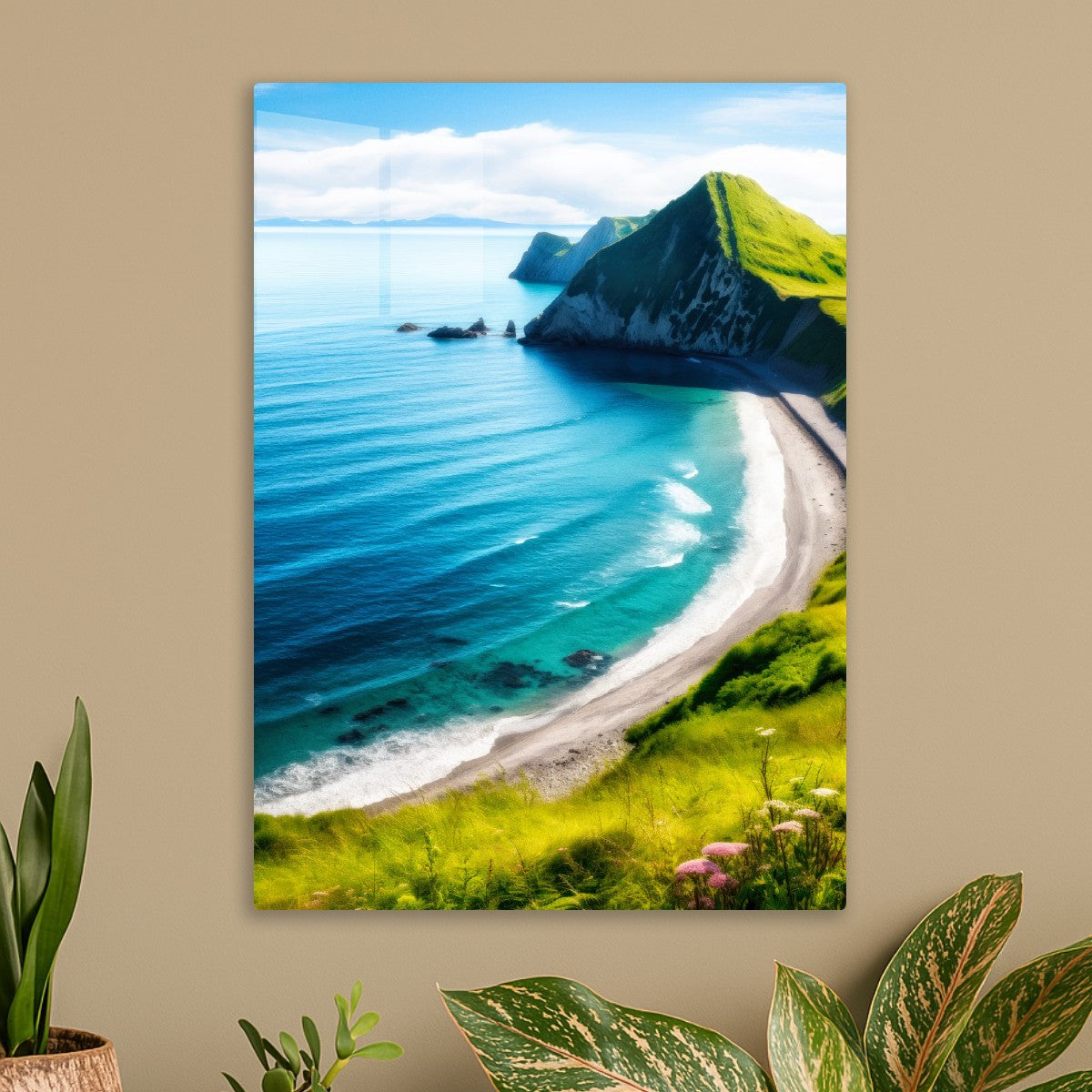 Mountain seaside scenery