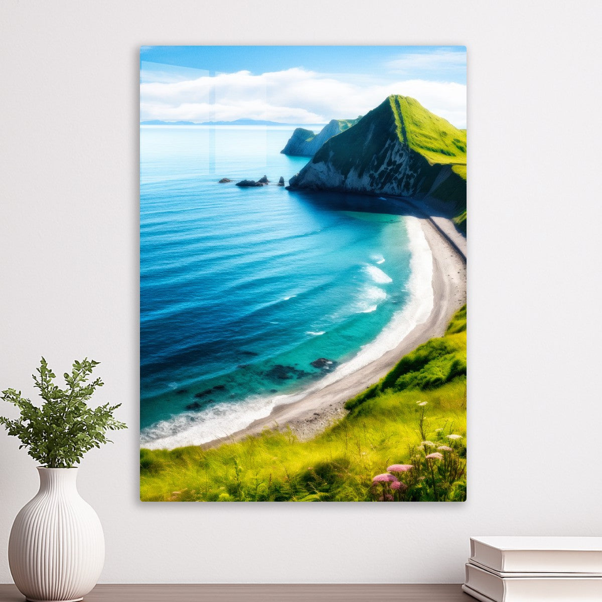 Mountain seaside scenery