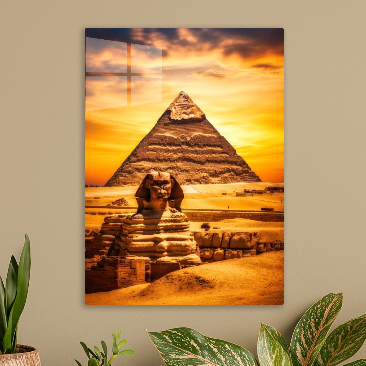 Sphinx & Pyramid at Sunset