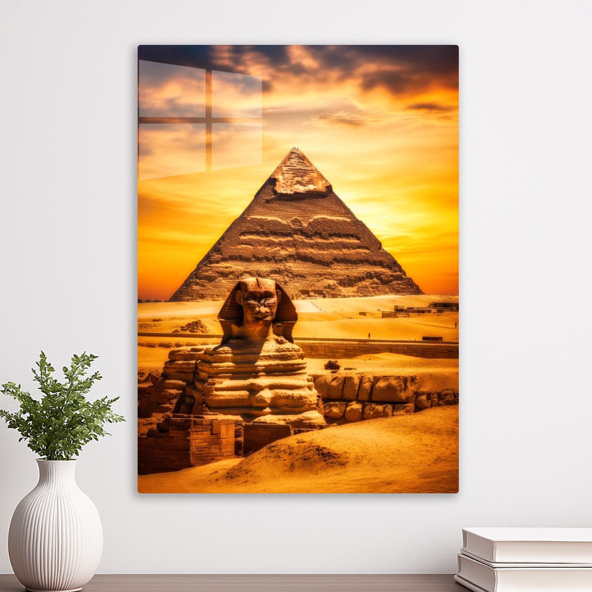Sphinx & Pyramid at Sunset