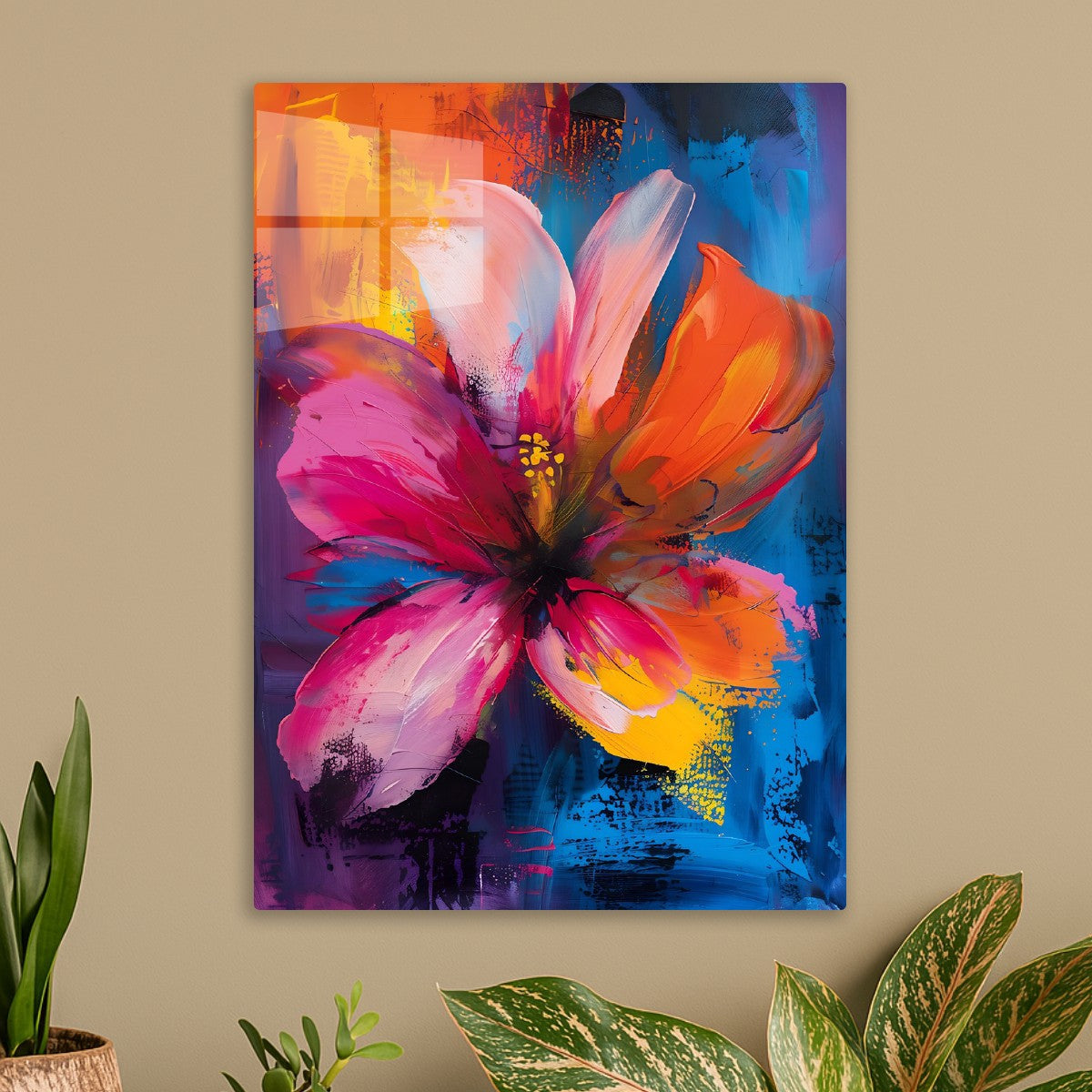 Vibrant Abstract Bloom
