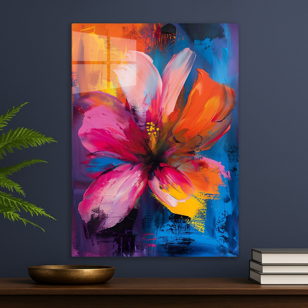 Vibrant Abstract Bloom