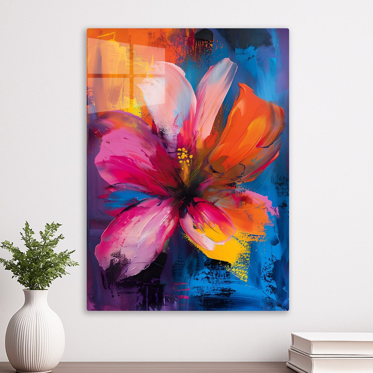 Vibrant Abstract Bloom