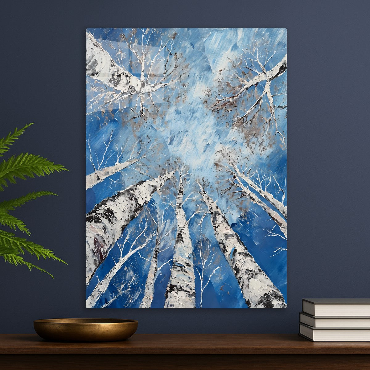 Winter Birch Canopy View