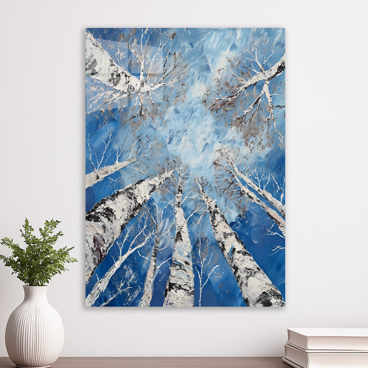 Winter Birch Canopy View