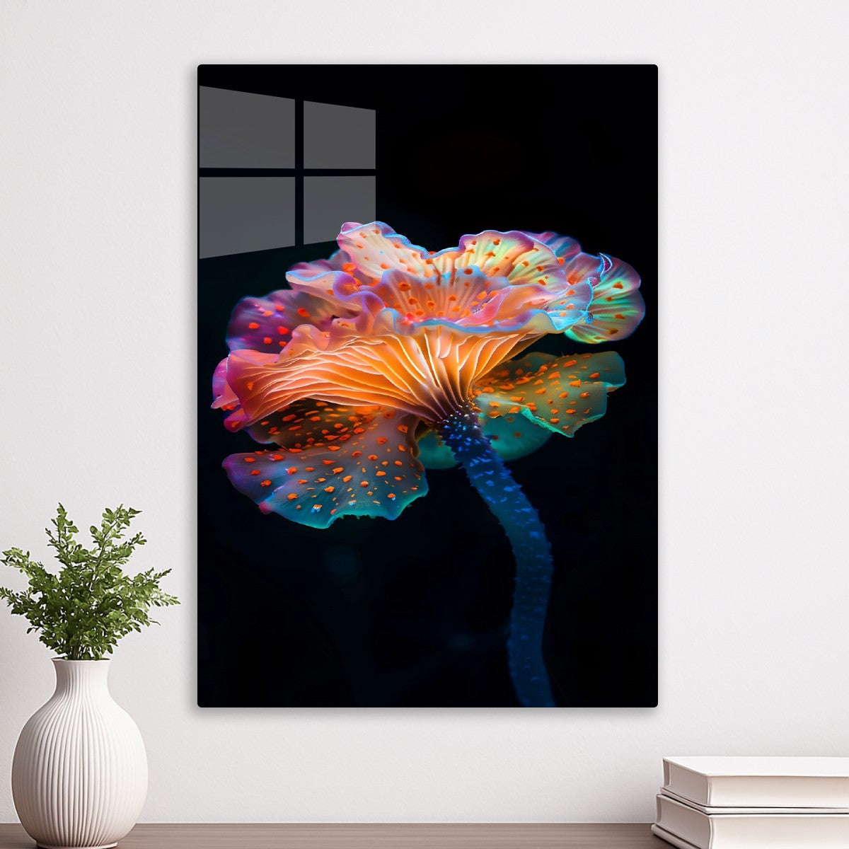 Neon Glow Fantasy Flower