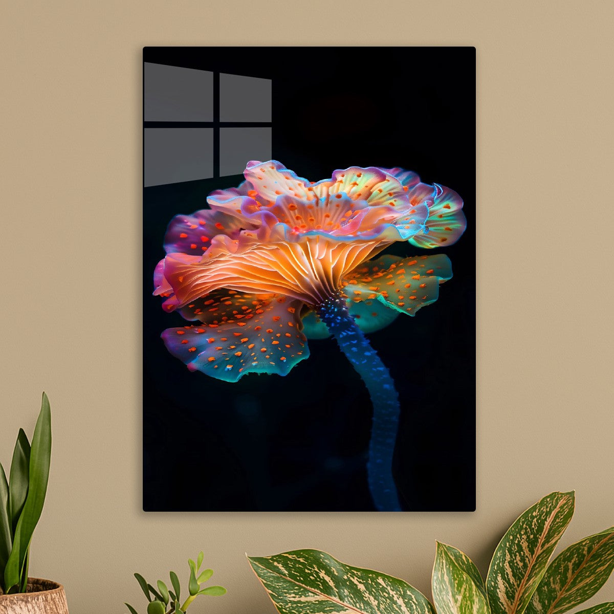 Neon Glow Fantasy Flower