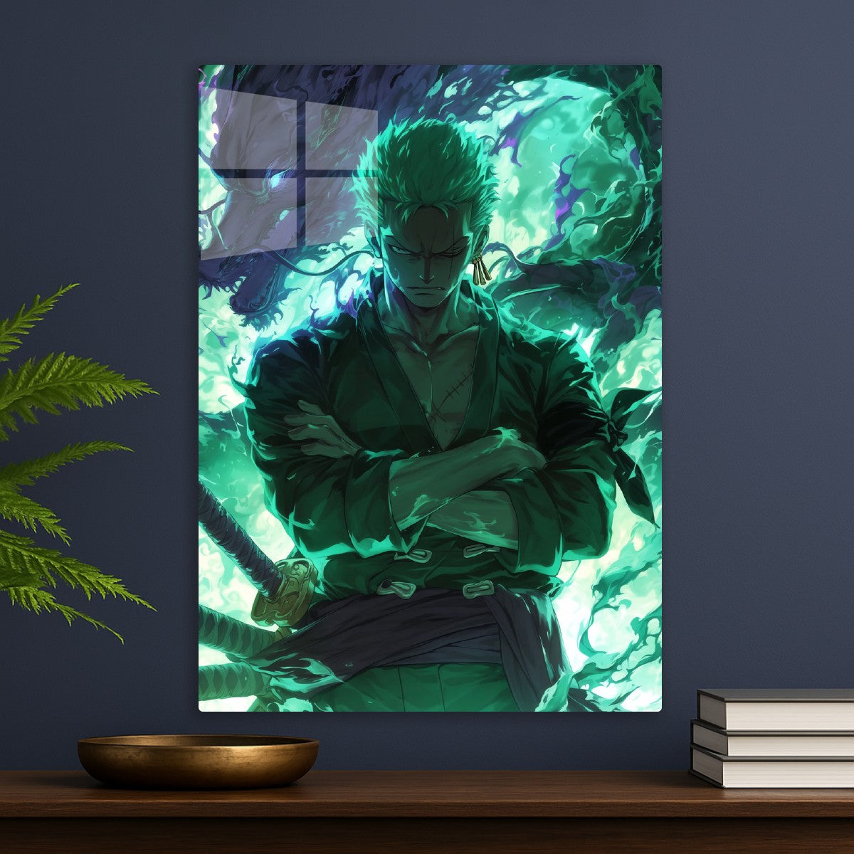 Zoro Green Flaming Dragon