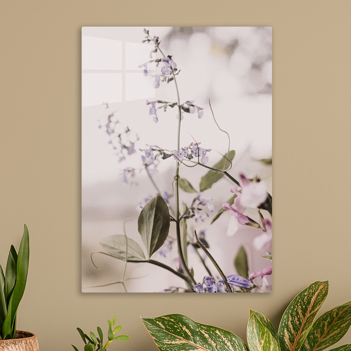 Soft purple wildflowers