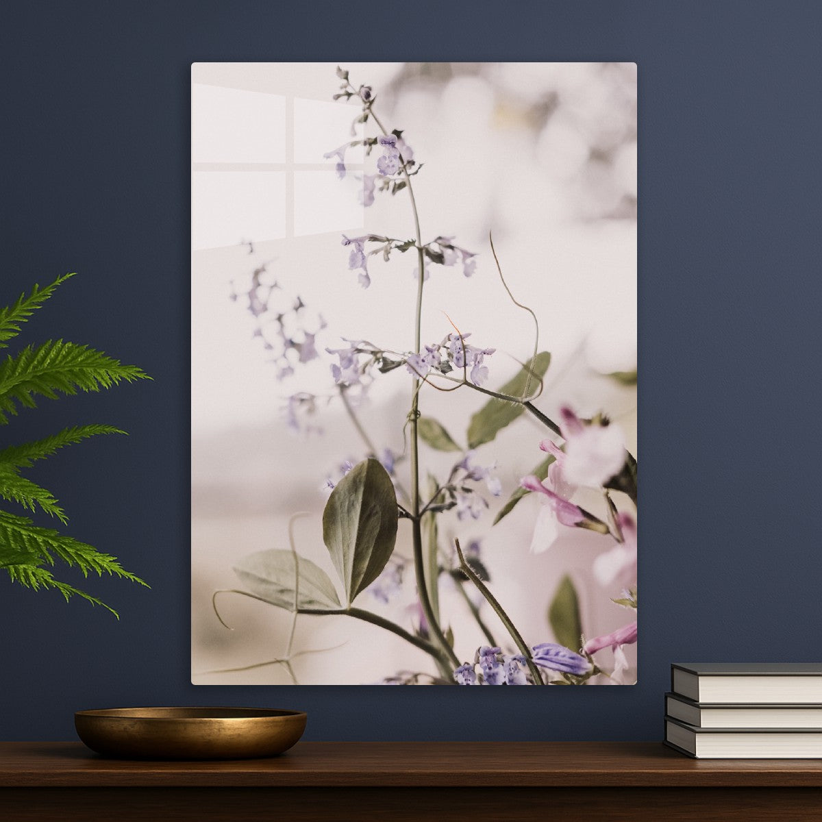 Soft purple wildflowers