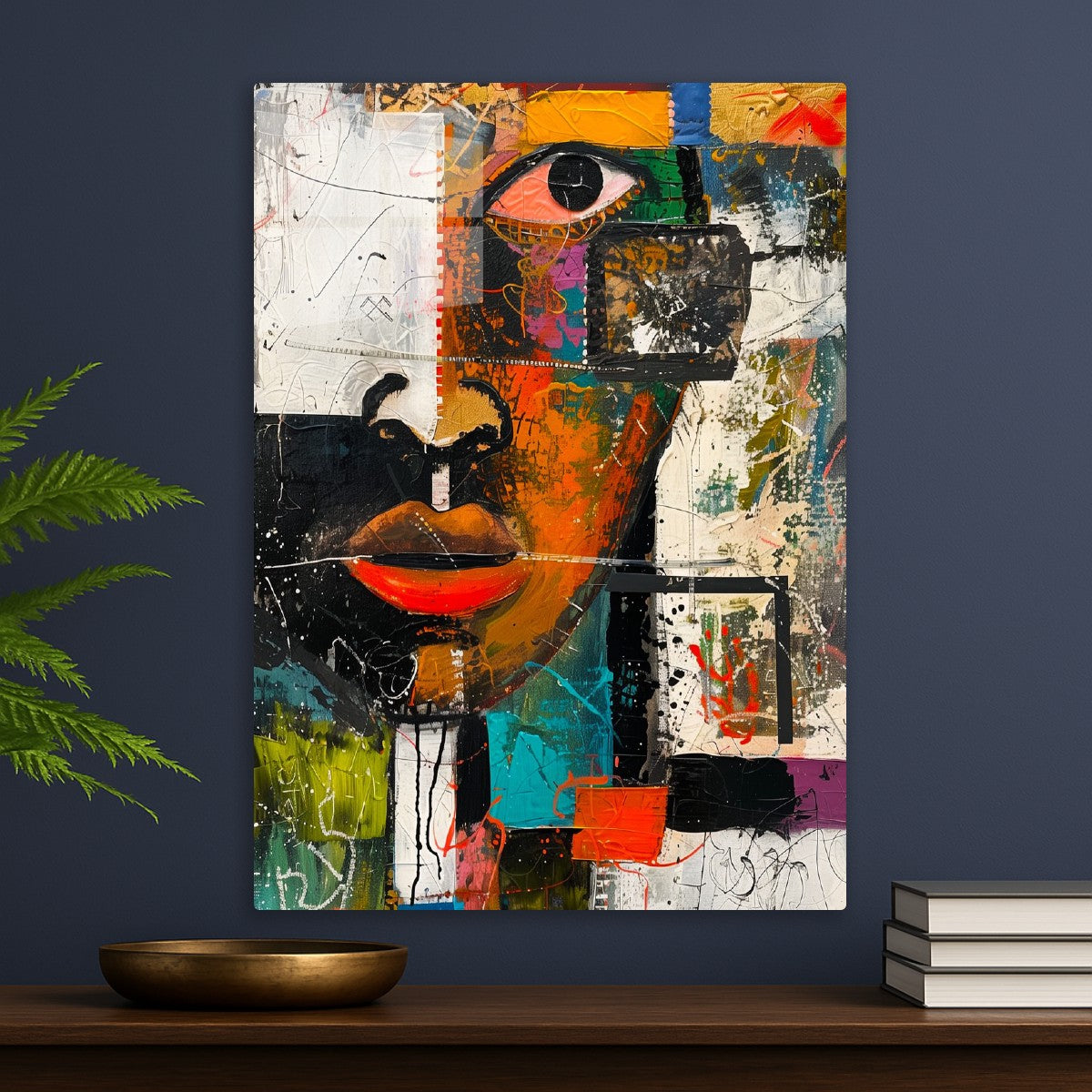 Abstract Cubism Face