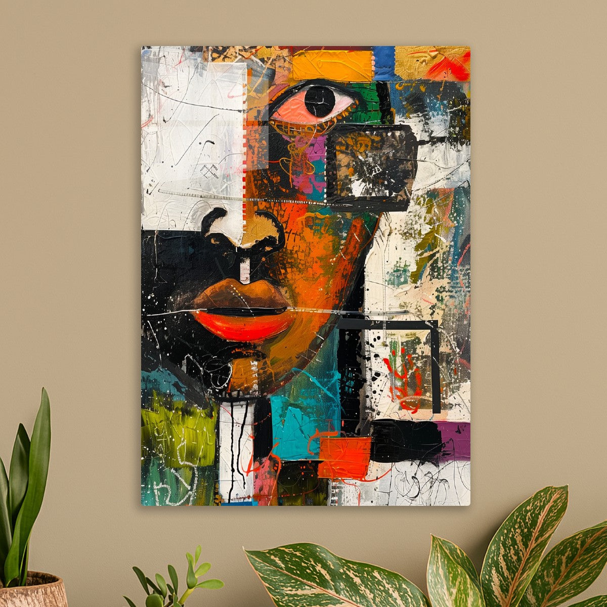 Abstract Cubism Face