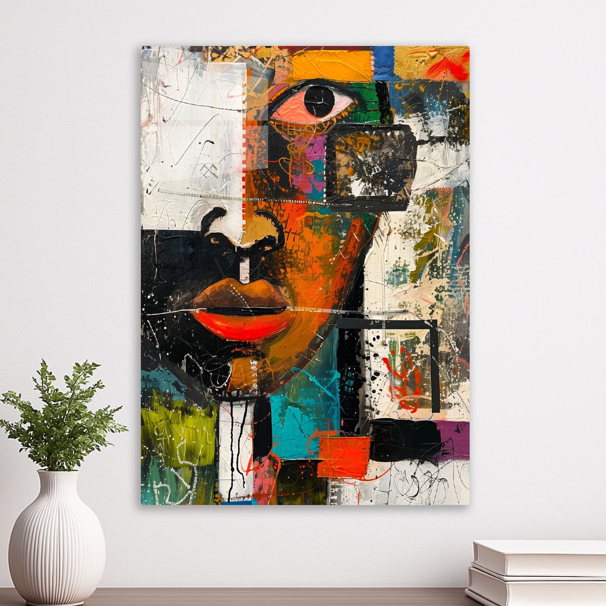 Abstract Cubism Face