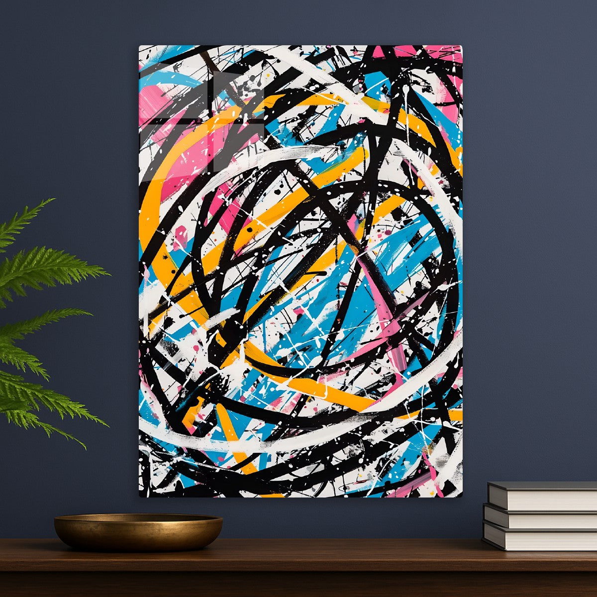 Dynamic Abstract Lines Splash
