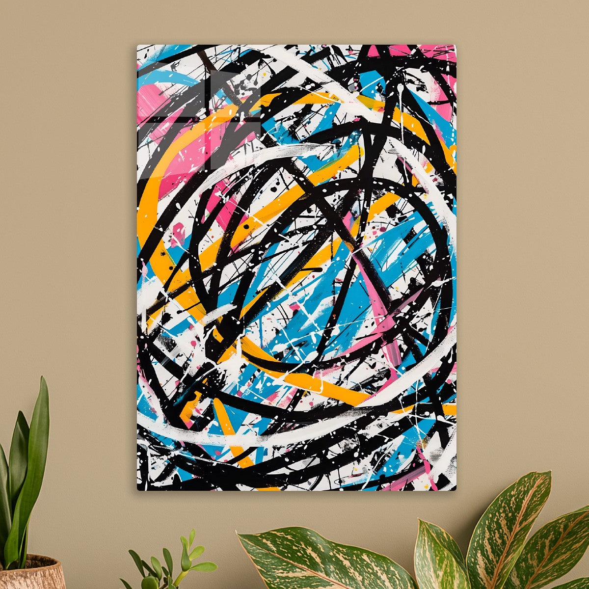 Dynamic Abstract Lines Splash