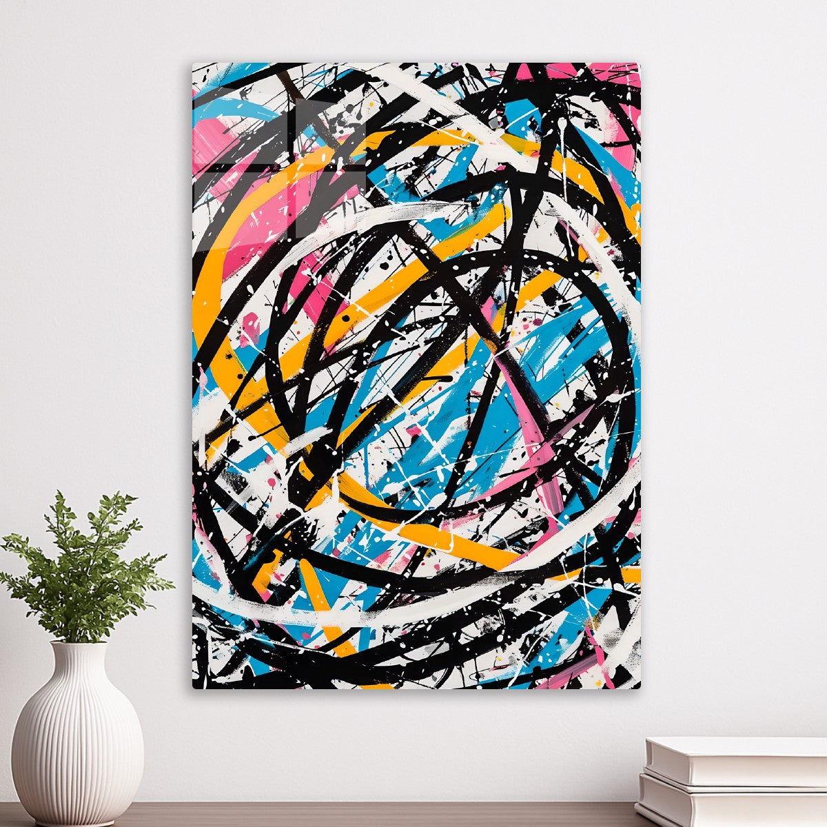 Dynamic Abstract Lines Splash