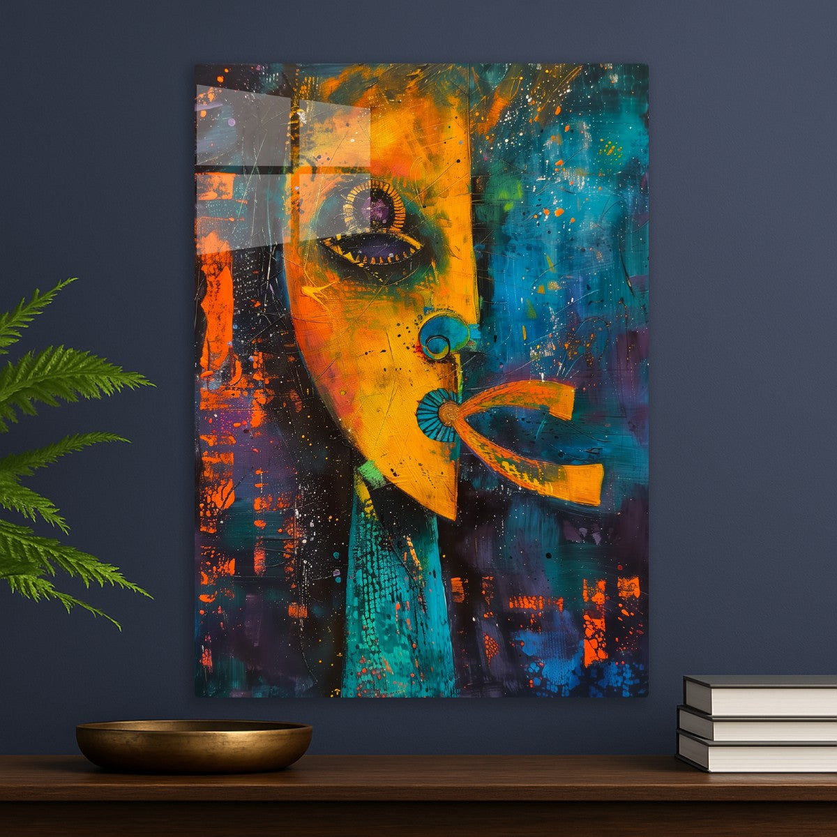 Abstract African Mask Art