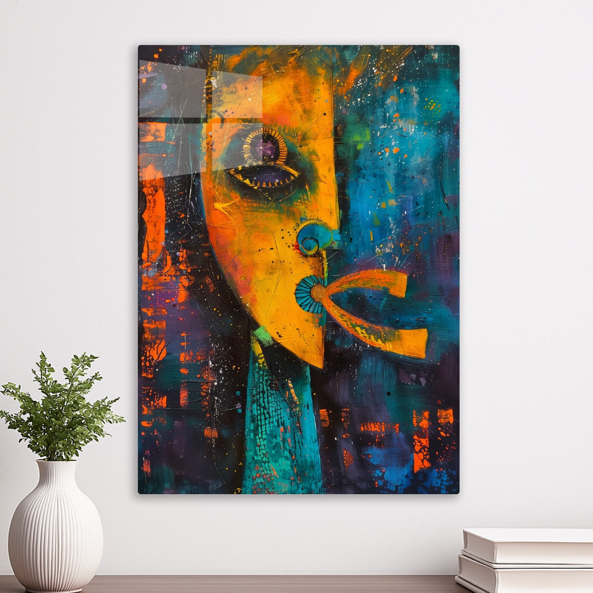 Abstract African Mask Art