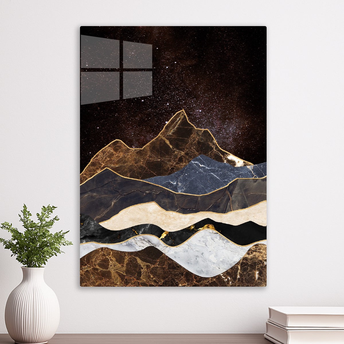 Golden Marble Mountain Galaxy