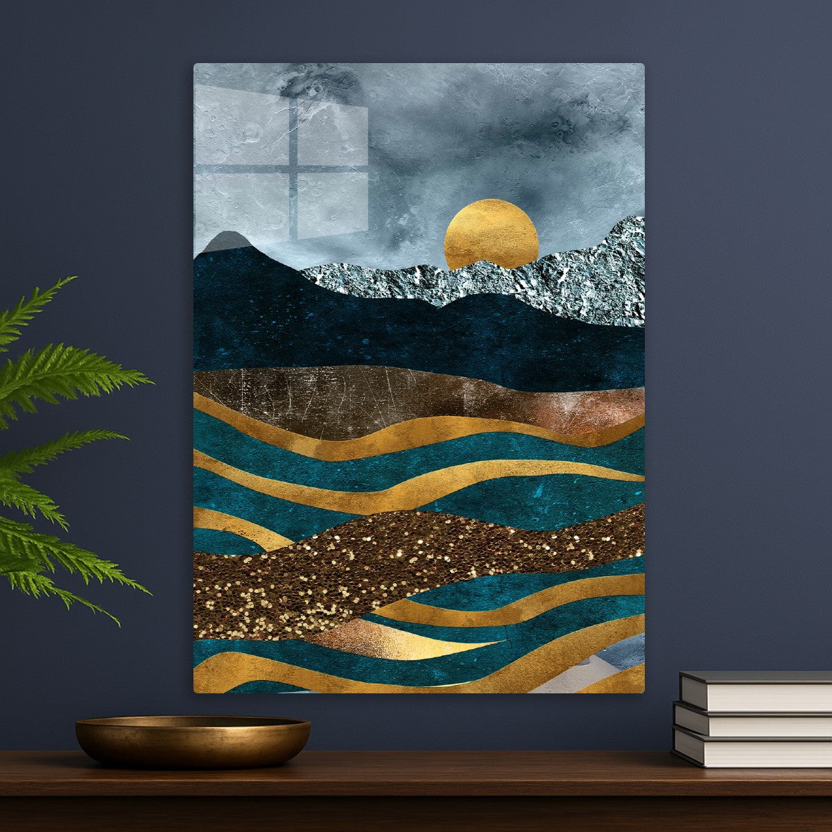 Abstract Nightscape Golden