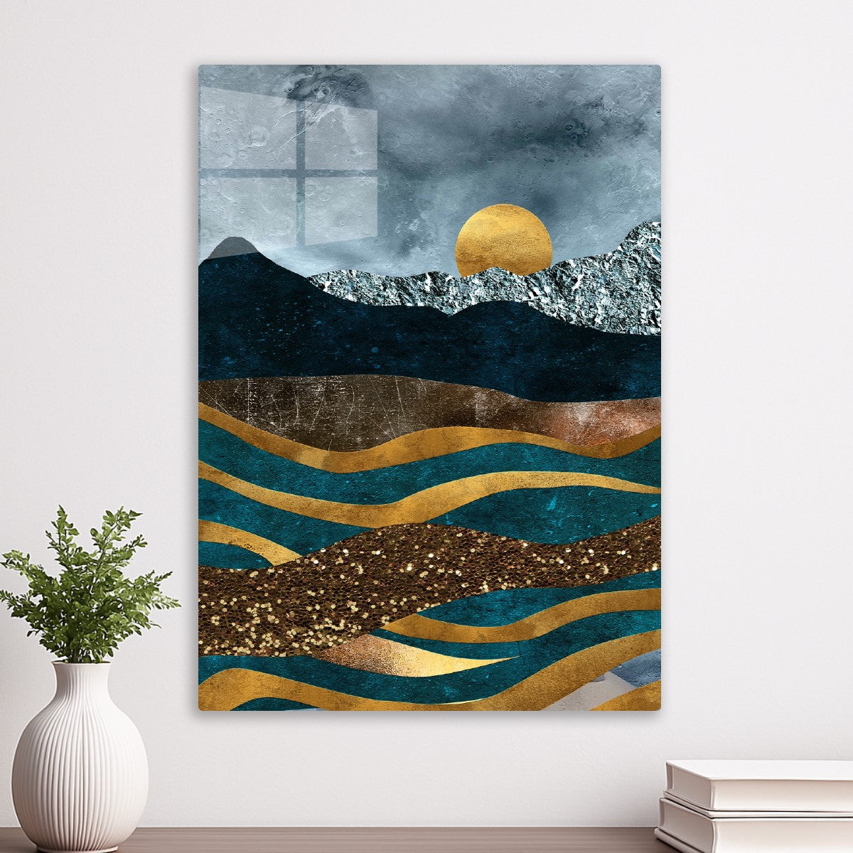 Abstract Nightscape Golden