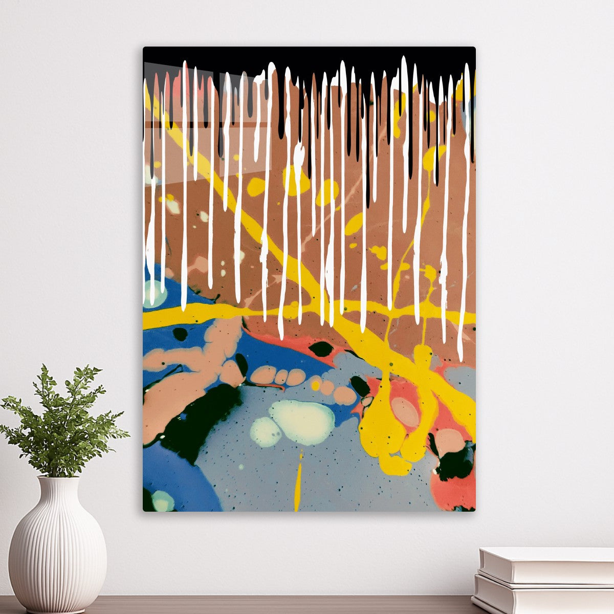 Color Drip Explosion Abstract