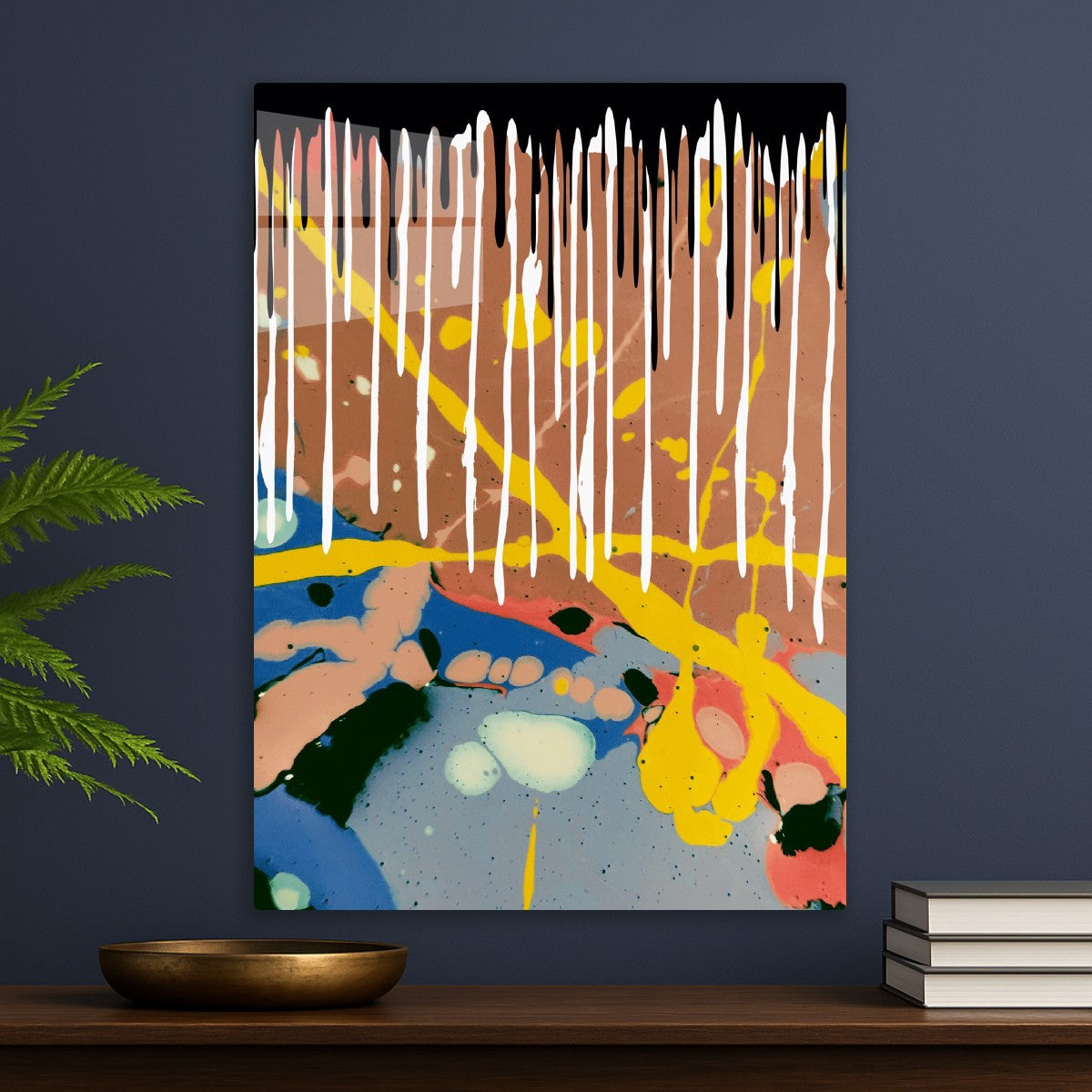 Color Drip Explosion Abstract
