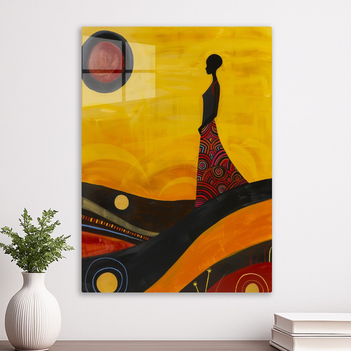 Silhouette of Woman Tribal