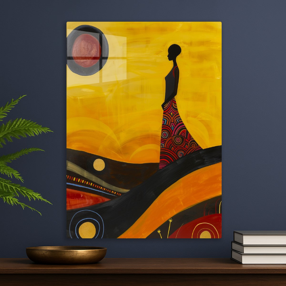 Silhouette of Woman Tribal