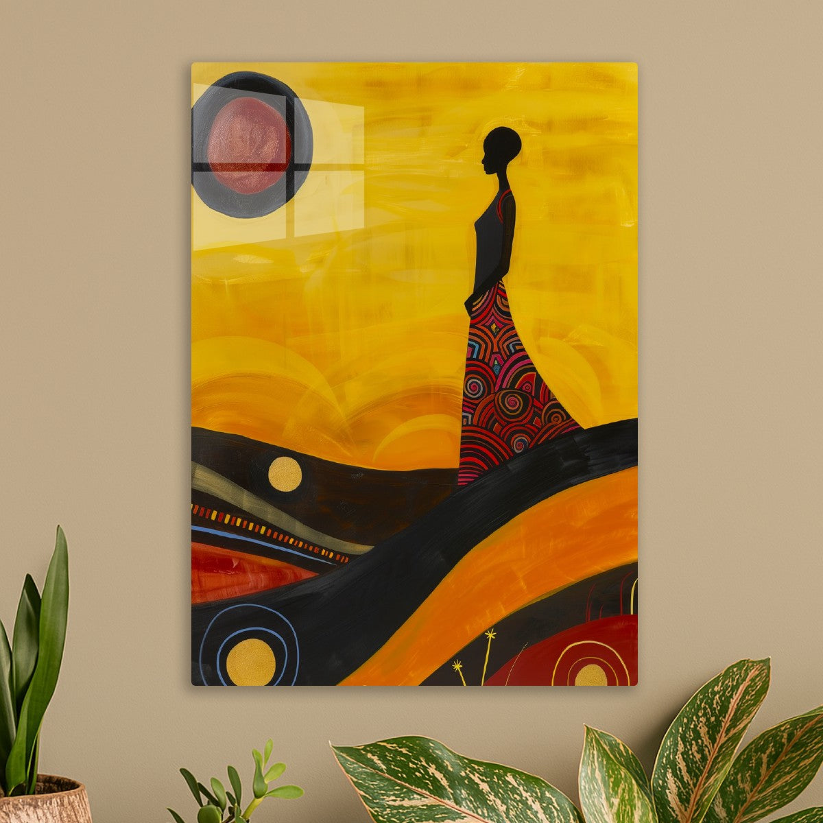 Silhouette of Woman Tribal