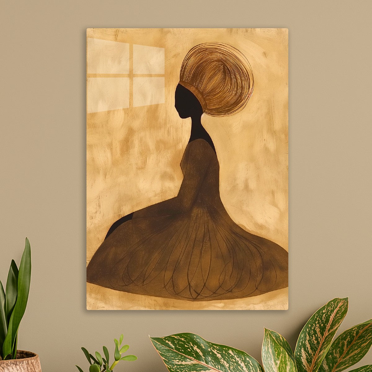 Seated Woman with Crowned Hair