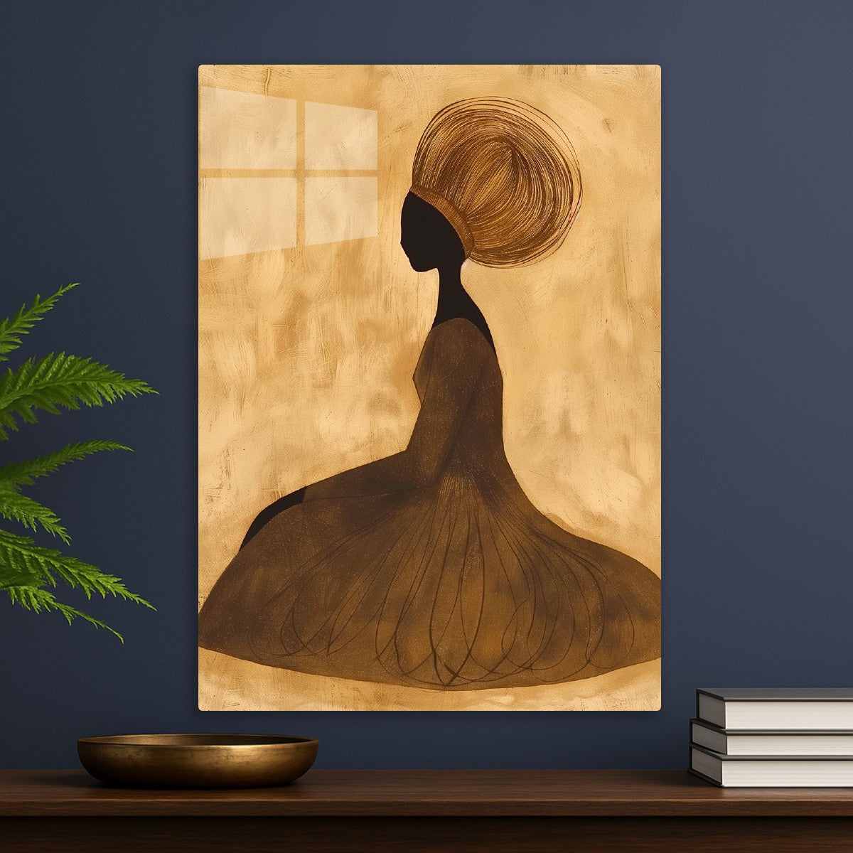 Seated Woman with Crowned Hair