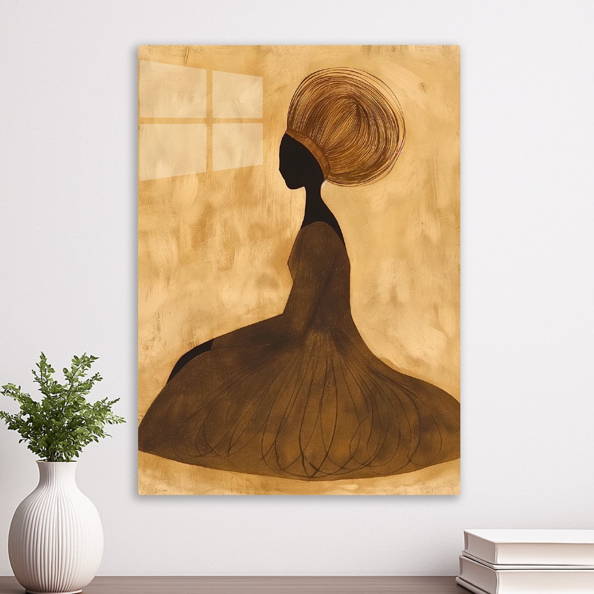Seated Woman with Crowned Hair