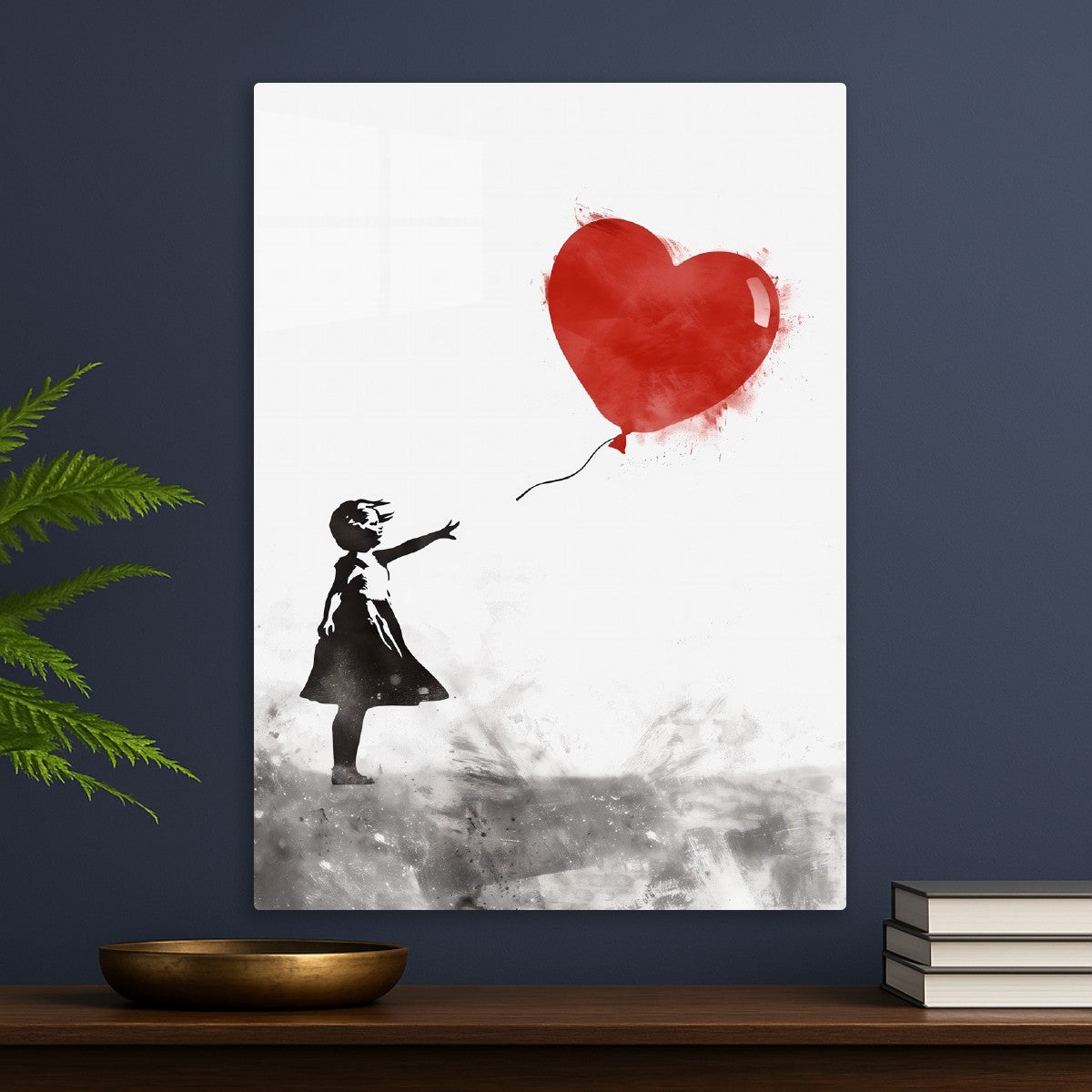 Letting Go Red Heart Balloon