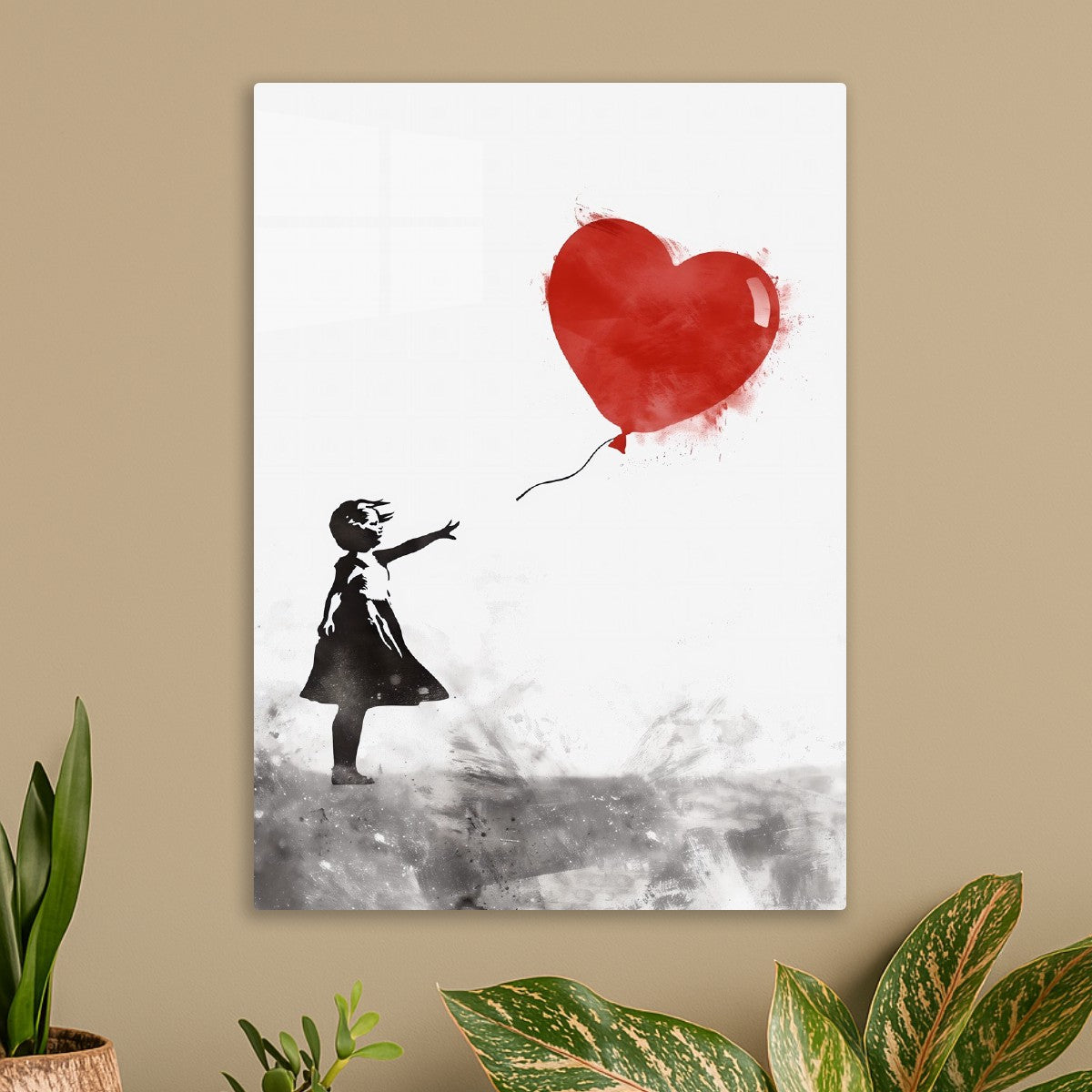 Letting Go Red Heart Balloon