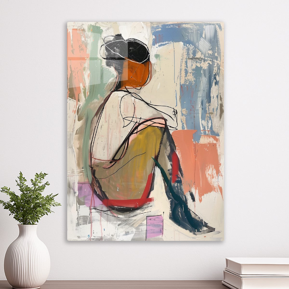 Minimalist Woman in Thought