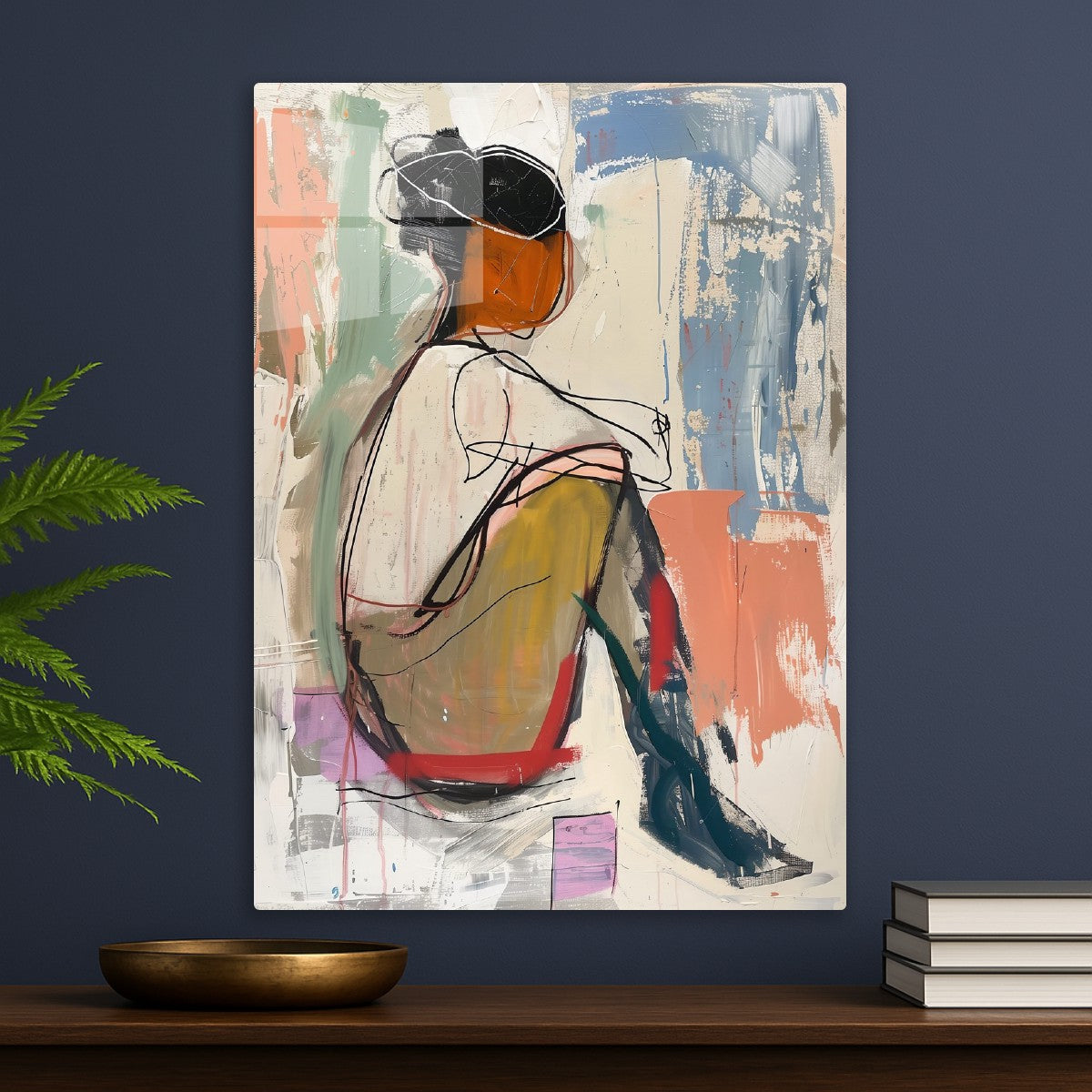 Minimalist Woman in Thought
